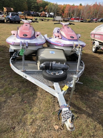 (2) JET SKIS & (1) JET SKI TRAILER: