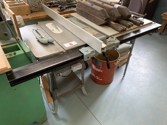 ROCKWELL/DELTA 34-600 TABLE SAW S/N: DN7138 W/ DELTA UNIFENCE