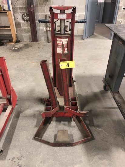 BISHMAN 410 AIR PNEUMATIC BUMPER JACK, S/N: 15436