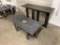 STAINED ASH DRAKEN COFFEE TABLE &  MATCHING SIDE TABLE