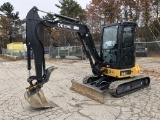 2014 JOHN DEERE 35G HYDRAULIC EXCAVATOR, ENCLOSED CAB