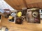 PROJECTION SCREEN, BELTS, BOWLS, CANDLES & MISCELLANEOUS IN (7) BOXES