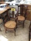 (2) CANE SIDE CHAIRS