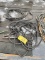 LOT OF 3 WELDING CABLES W/ ELECTRODE HOLDERS,  PIGTAIL CONNECTOR, BLACK