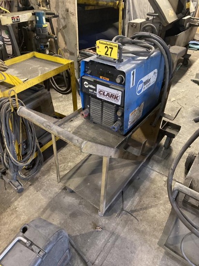 MILLER XMT304 DC INVERTER ARC WELDER, CC/CV, W/ CART