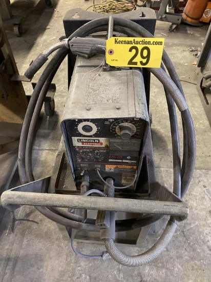 LINCOLN LN25 WIRE FEEDER W/ GUN & CART