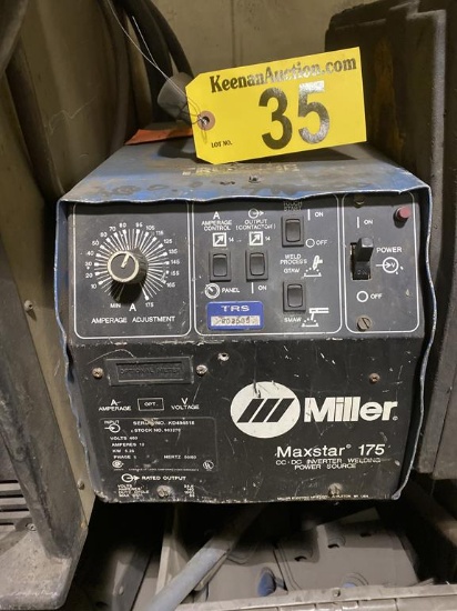 MILLER MAXSTAR 175 CC/DC INVERTER WELDER, S/N: KD494518