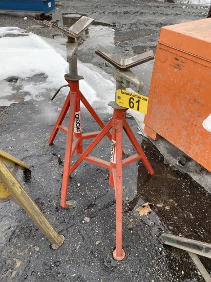 JET VJ-99 V-HEAD HIGH PIPE STANDS, 28"-52"