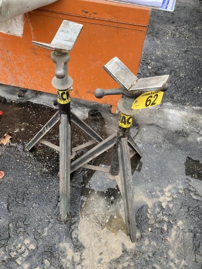 SUMNER V-HEAD PIPE STANDS, 21"-36"H, 1/8"-24" PIPE CAPACITY, 2500LB.
