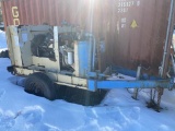 (WATCH VIDEO)1997 INGERSOLL RAND P375WCU PORTABLE AIR COMPRESSOR, CUMMINS 4-CYL. DIESEL, 6,803 HRS.,