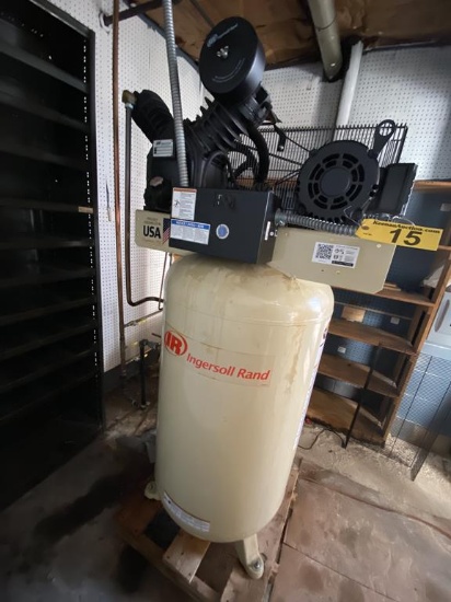 INGERSOLL RAND 2475N7.5 3PH 7.5HP AIR COMPRESSOR, S/N: CBV481507