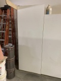 1-DOOR CABINET W/ LOT OF ASSORTED PAINTS, PRIMER, SUNDRIES