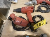 LOT OF 2-MILWAUKEE TOOLS: REVERSING DRILL 3/8