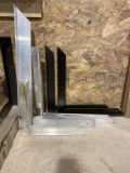 LOT OF 5-ALUMINUM SHELF BRACKETS