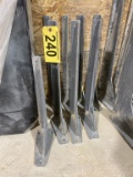LOT OF 8-STEEL SHELF BRACKETS, 1-15
