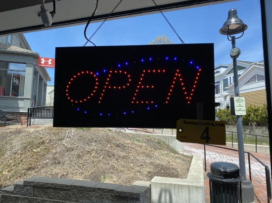 SIGN LOT: 1-LED OPEN SIGN 19" X 10", 1-PLEASE COME AGAIN & 1-MANAGER'S SPECIAL SIGN