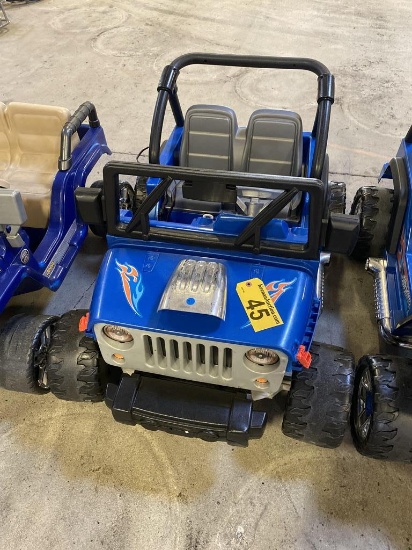 FISHER PRICE POWER WHEELS, HOT WHEELS JEEP BLUE