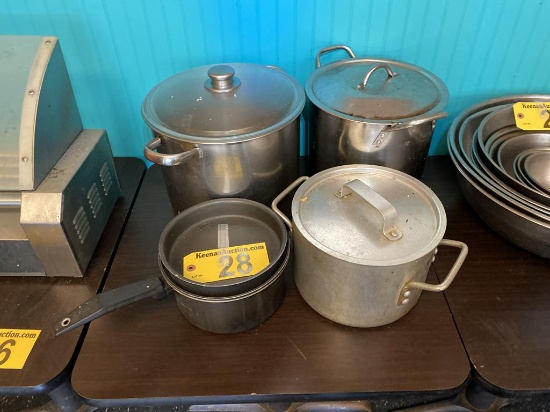 LOT: 4-STOCK & COOK POTS