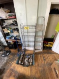 4' STEPLADDER, WIRE RACK, DOLLY, TOOLBOX & FASTENERS