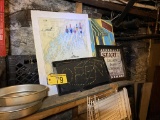 ASSORTED PRINTS, MAP - IN BASEMENT