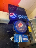 (2) NEON PEPSI SIGNS *ONE IS MISSING A POWER CORD*