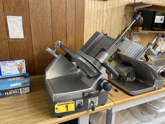 HOBART MODEL 2912 AUTOMATIC, 6-SPEED COMMERCIAL DELI SLICER, 1/2 HP,  1PH, S/N: 56-1226-458