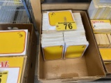 (25) PACKAGES OF PRODUCT SIGN CARDS