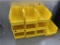 (10) LARGE PLASTIC YELLOW STORAGE BINS