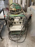 LINDE HELIARC 250HF WELDER, LEADS, GAUGES, FOOT CONTROL