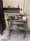 WELDING TABLE & VISE, MASKS, CURTAINS, GLASSES