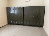 (4) BERGER 3-DOOR STEEL LOCKER UNITS