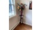 TALL PLANT STAND, VASE W/ FLOWERS