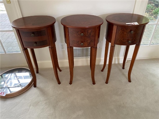(3) ACCENT TABLES/STANDS