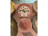 8-PIECE HAND PAINTED BOWLS & PLATE SET