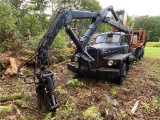 1955 MACK B-81 CRANE CARRIER, 211,525 MILES W/ PRENTICE D-600 LOG LOADER, GRAPPLE, S/N: 10102