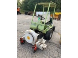 CUSHMAN 898807 TRACTOR, S/N: 92001547, KUBOTA DIESEL ENGINE, W/ GIANT 16 BLOWER, S/N: 90219038