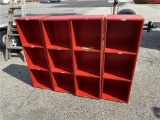 (4) 3-SHELF STORAGE CUBES