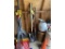LOT OF (5) ASSORTED LONG HANDLE TOOLS: (2) SPADES, ICE CHISEL, (2) SHOVELS