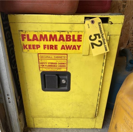 SECURALL FLAMMABLE CABINET 17" X 17" X 23" H
