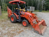 2017 KUBOTA B26, 4WD TRACTOR, LOADER, BACKHOE, HST, 275.8 HRS, S/N: 56263