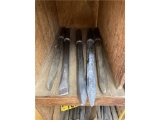 (5) PAVING BREAKER BITS: MOIL POINT & CHISELS