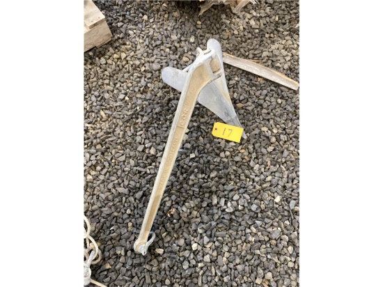 CQR DESIGN 35LBS. HINGED PLOW ANCHOR FOR 26'-45' BOATS