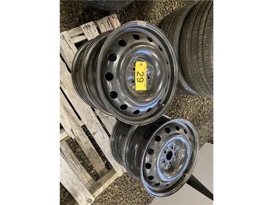 (4) 17 X 6.5 STEEL WHEEL, 5-LUG