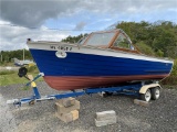 1965 LYMAN 19' RUNABOUT, VOLVO PENTA 200 4-CYL. I/O, 83 HOLSCLAW T/A TRAILER S/N: 1HNAMKR22D1L00660