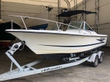 *SEE NOTE ON REPAIR BELOW. 1997 HYDRA-SPORT OCEAN 23’ BOWRIDER, HULL # HSX2J107H697, JOHNSON 140HP