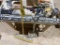 BROOMS, SHOVEL, ASSORTED HAND TOOLS, (2) 4’ LEVELS. 2-PHOTOS