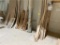 REMAINING WOOD ON MEZZANINE & ASSORTED HARDWARE ON BENCH. 6-PHOTOS