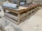 20’L X 4’W WOOD LAYOUT TABLE W/ ROLL STAND