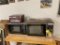 EWAVE REFRIGERATOR/FREEZER, PANASONIC & GE MICROWAVE OVENS, HAMILTON BEACH TOASTER OVEN. 2-PHOTOS