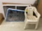 ASSORTED MARINE WINDOWS, PARAFIN CHAIRS